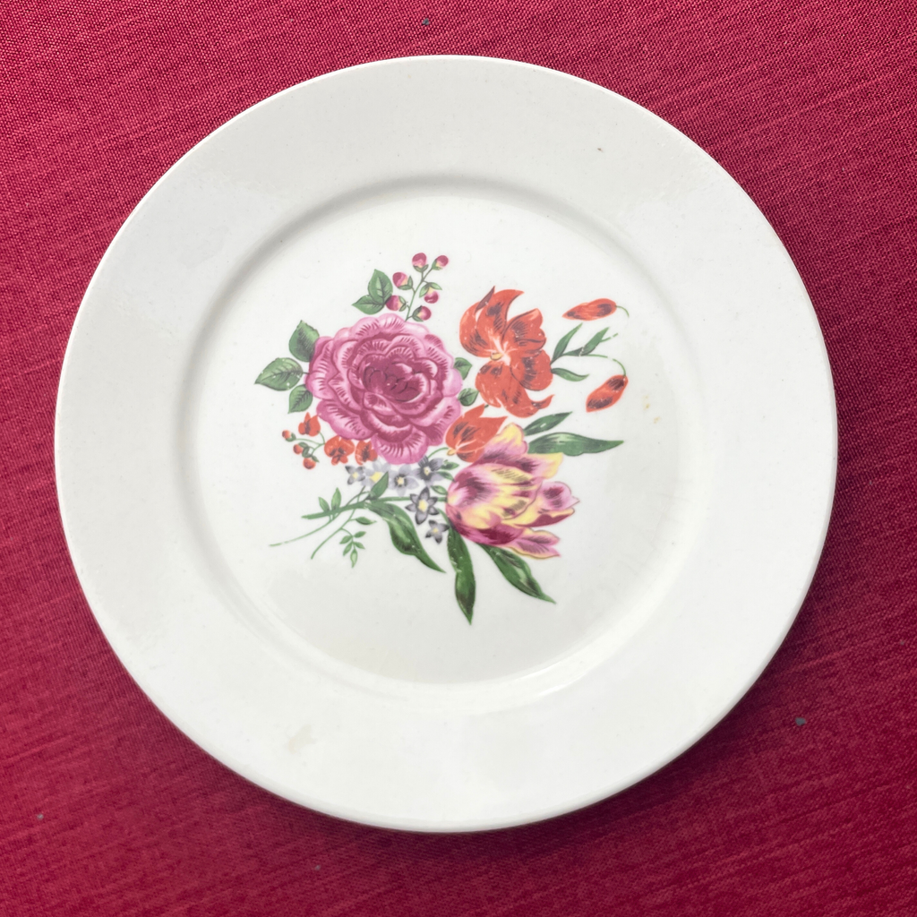 Flower vintage Plate