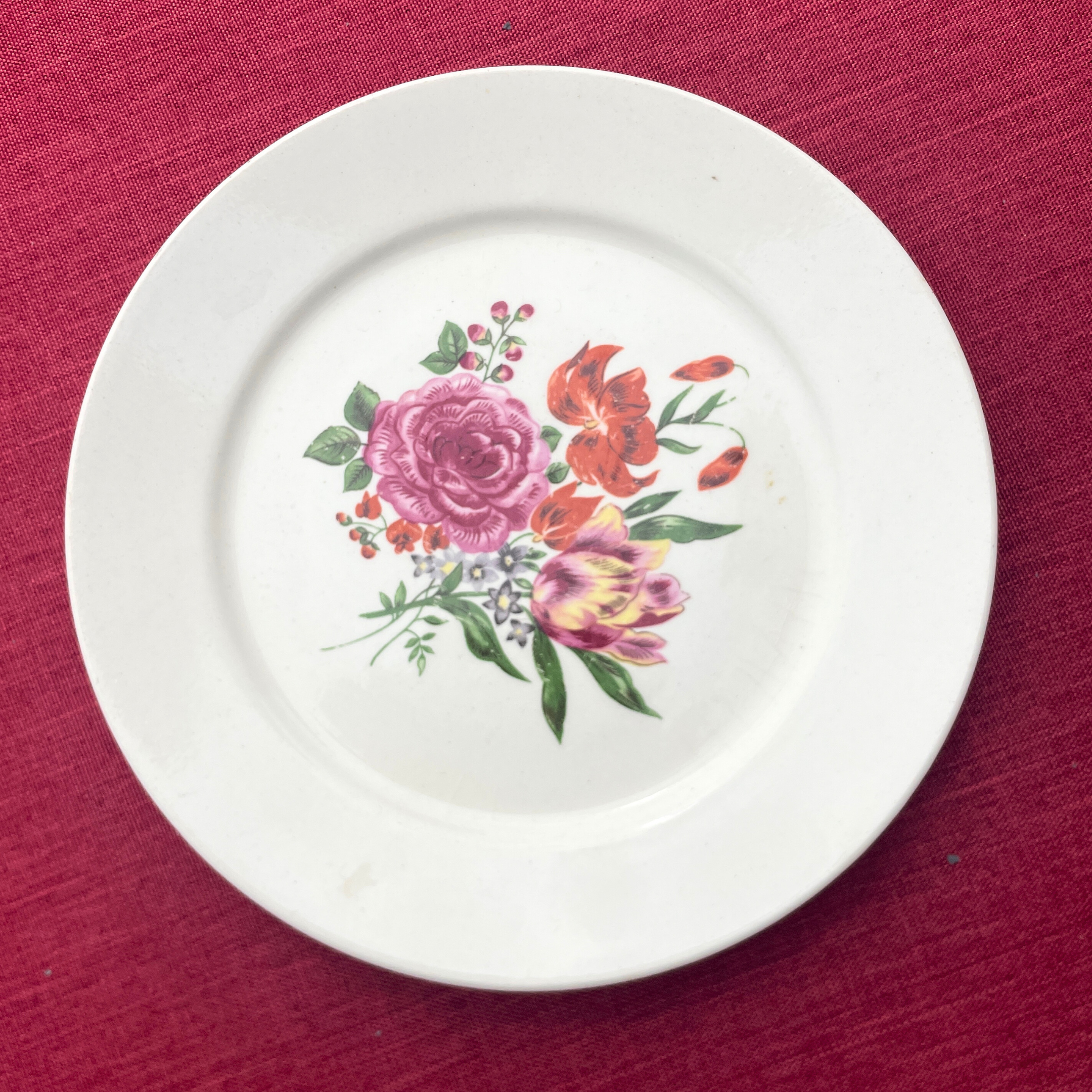 Flower vintage Plate